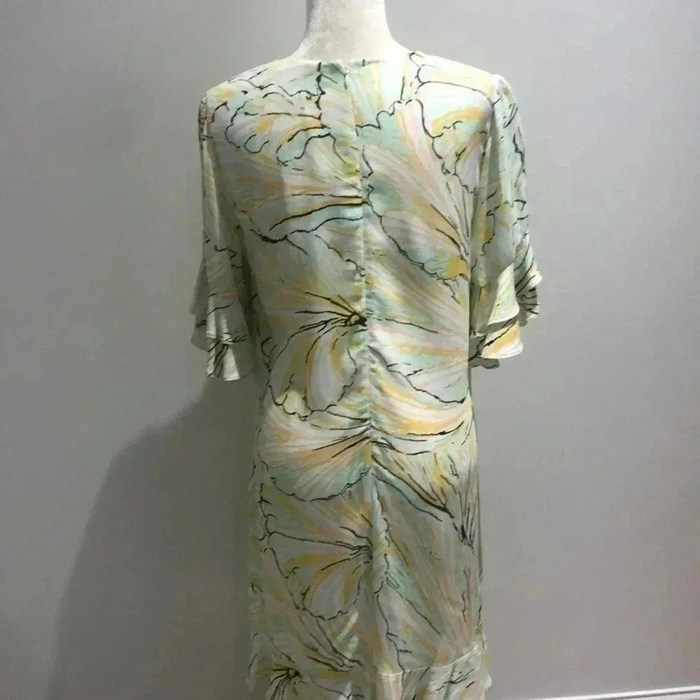 Diane Von Furstenberg Tatum Tulsi Shell Lagoon dress Medium New with Tags - Picture 8 of 12